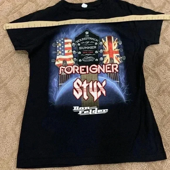 Foreigner STYX Don Felder 14’ Concert Tour  T-Shirt - Picture 7 of 7